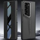 For Samsung Galaxy Z Fold6 GKK Integrated Blade Flip PU Phone Case(Carbon Fiber) - 2