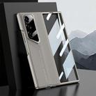 For Samsung Galaxy Z Fold6 GKK Integrated Blade Leather Full Coverage Phone Case(Titanium Grey) - 1