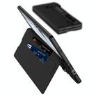 For Samsung Galaxy Z Fold6 GKK Integrated Flip Wallet Leather Phone Case with Pen Slots, Not Included Pen(Mountain Gray) - 3