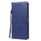 For Samsung Galaxy Note20 Solid Color Horizontal Flip PU Leather Case with Holder & Card Slots & Wallet & Lanyard(Blue) - 2