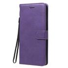 For Samsung Galaxy Note20 Solid Color Horizontal Flip PU Leather Case with Holder & Card Slots & Wallet & Lanyard(Purple) - 2