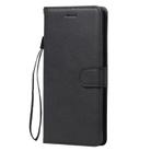 For Samsung Galaxy Note20 Solid Color Horizontal Flip PU Leather Case with Holder & Card Slots & Wallet & Lanyard(Black) - 1
