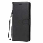 For Samsung Galaxy Note20 Solid Color Horizontal Flip PU Leather Case with Holder & Card Slots & Wallet & Lanyard(Black) - 1