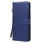 For Samsung Galaxy Note20 Ultra Solid Color Horizontal Flip PU Leather Case with Holder & Card Slots & Wallet & Lanyard(Blue) - 2