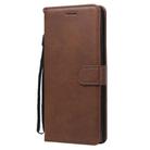 For Samsung Galaxy Note20 Ultra Solid Color Horizontal Flip PU Leather Case with Holder & Card Slots & Wallet & Lanyard(Brown) - 2