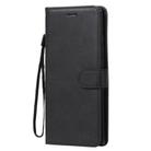 For Samsung Galaxy Note20 Ultra Solid Color Horizontal Flip PU Leather Case with Holder & Card Slots & Wallet & Lanyard(Black) - 1