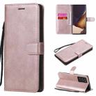 For Samsung Galaxy Note20 Ultra Solid Color Horizontal Flip PU Leather Case with Holder & Card Slots & Wallet & Lanyard(Rose Gold) - 1