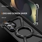 For Samsung Galaxy S25 Ultra 5G Titanium Alloy MagSafe Magnetic Airbag Shockproof Phone Case(Black) - 2