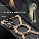 For Samsung Galaxy S25 Ultra 5G Titanium Alloy MagSafe Magnetic Airbag Shockproof Phone Case(Desert Gold) - 2
