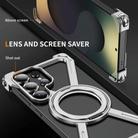 For Samsung Galaxy S25 Ultra 5G Titanium Alloy MagSafe Magnetic Airbag Shockproof Phone Case(Silver) - 2