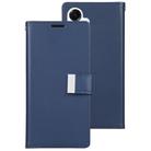 For Samsung Galaxy S25+ 5G GOOSPERY RICH DIARY Crazy Horse Texture Leather Phone Case(Blue) - 2