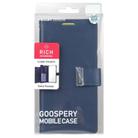 For Samsung Galaxy S25+ 5G GOOSPERY RICH DIARY Crazy Horse Texture Leather Phone Case(Blue) - 3