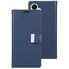 For Samsung Galaxy S25 5G GOOSPERY RICH DIARY Crazy Horse Texture Leather Phone Case(Blue) - 2