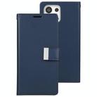 For Samsung Galaxy S25 Ultra 5G GOOSPERY RICH DIARY Crazy Horse Texture Leather Phone Case(Blue) - 2
