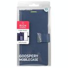 For Samsung Galaxy S25 Ultra 5G GOOSPERY RICH DIARY Crazy Horse Texture Leather Phone Case(Blue) - 3