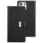 For Samsung Galaxy S25 Ultra 5G GOOSPERY RICH DIARY Crazy Horse Texture Leather Phone Case(Black) - 2