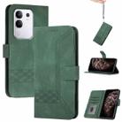 For vivo Y29 4G Cubic Skin Feel Flip Leather Phone Case(Green) - 1