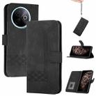 For vivo Y39 5G Cubic Skin Feel Flip Leather Phone Case(Black) - 1