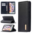 For iPhone XR 2 in 1 Detachable Magnetic Horizontal Flip Genuine Leather Case with Holder & Card Slots & Wallet(Black) - 1