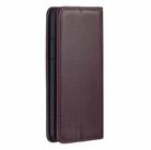 For iPhone XS Max 2 in 1 Detachable Magnetic Horizontal Flip Genuine Leather Case with Holder & Card Slots & Wallet(Dark Brown) - 3