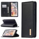 For iPhone XS Max 2 in 1 Detachable Magnetic Horizontal Flip Genuine Leather Case with Holder & Card Slots & Wallet(Black) - 1