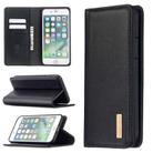 For iPhone 8 Plus / 7 Plus 2 in 1 Detachable Magnetic Horizontal Flip Genuine Leather Case with Holder & Card Slots & Wallet(Black) - 1