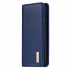 For iPhone 8 / 7 2 in 1 Detachable Magnetic Horizontal Flip Genuine Leather Case with Holder & Card Slots & Wallet(Blue) - 2