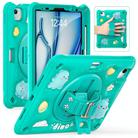 For iPad Air 11 2025 / 2024 / Pro 11 2022 Dragon Rotation Kickstand Silicone Hybrid PC Tablet Case(Green) - 2