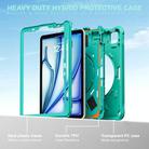 For iPad Air 11 2025 / 2024 / Pro 11 2022 Dragon Rotation Kickstand Silicone Hybrid PC Tablet Case(Green) - 3
