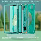 For iPad Pro 11 2024 Dragon Rotation Kickstand Silicone Hybrid PC Tablet Case(Green) - 3