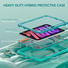 For iPad mini 2024 / mini 6 Dragon Rotation Kickstand Silicone Hybrid PC Tablet Case(Green) - 3