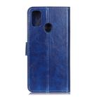 For OPPO A53 2020 Retro Crazy Horse Texture Horizontal Flip Leather Case with Holder & Card Slots & Photo Frame & Wallet(Blue) - 3