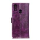 For OPPO A53 2020 Retro Crazy Horse Texture Horizontal Flip Leather Case with Holder & Card Slots & Photo Frame & Wallet(Purple) - 3