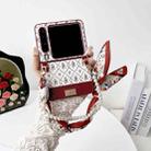 Huawei Pura X Luck Flower Pattern TPU Phone Case With Strap(Red) - 2