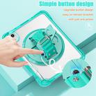 For iPad mini 2024 / mini 6 Rotation Grip Holder TPU Hybrid Clear PC Tablet Case(Light Green) - 3