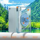 For iPad Air 11 2025 / 2024 / Pro 11 2022 Rotation Grip Holder TPU Hybrid Clear PC Tablet Case(Light Blue) - 3