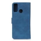 For OPPO A53 2020 Retro Texture PU + TPU Horizontal Flip Leather Case with Holder & Card Slots & Wallet(Blue) - 3