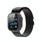 For Apple Watch 42mm / 41mm / 40mm / 38mm DUX DUCIS Milanese Air Series Stainless Steel Magnetic Watch Strap(Black) - 1