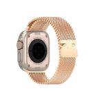 For Apple Watch 42mm / 41mm / 40mm / 38mm DUX DUCIS Milanese Air Series Stainless Steel Magnetic Watch Strap(Rose Gold) - 2