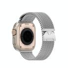 For Apple Watch 42mm / 41mm / 40mm / 38mm DUX DUCIS Milanese Air Series Stainless Steel Magnetic Watch Strap(Silver) - 2