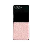 For Samsung Galaxy Z Flip7 5G Impression Camellia Pattern Protective Phone Case(Pink) - 1