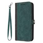 For Itel A48 Side Buckle Double Fold Hand Strap Leather Phone Case(Dark Green) - 3