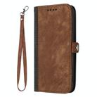 For Itel A48 Side Buckle Double Fold Hand Strap Leather Phone Case(Brown) - 3