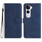 For vivo Y400 Pro 5G Heart Pattern Skin Feel Leather Phone Case(Royal Blue) - 1