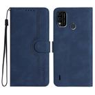 For Itel A48 Heart Pattern Skin Feel Leather Phone Case(Royal Blue) - 1