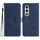For Itel S25 Heart Pattern Skin Feel Leather Phone Case(Royal Blue) - 1