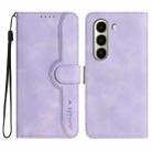 For Itel A95 5G Heart Pattern Skin Feel Leather Phone Case(Purple) - 1