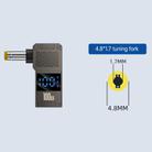 100W Computer Charging Digital Display Adapter, Specification:Type-C to DC4.8x 1.7mm Tuning Fork - 2