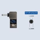 100W Computer Charging Digital Display Adapter, Specification:Type-C to DC3.5x1.35mm - 2