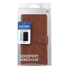 For Samsung Galaxy S25 5G GOOSPERY BLUE MOON Crazy Horse Texture Leather Phone Case(Brown) - 3